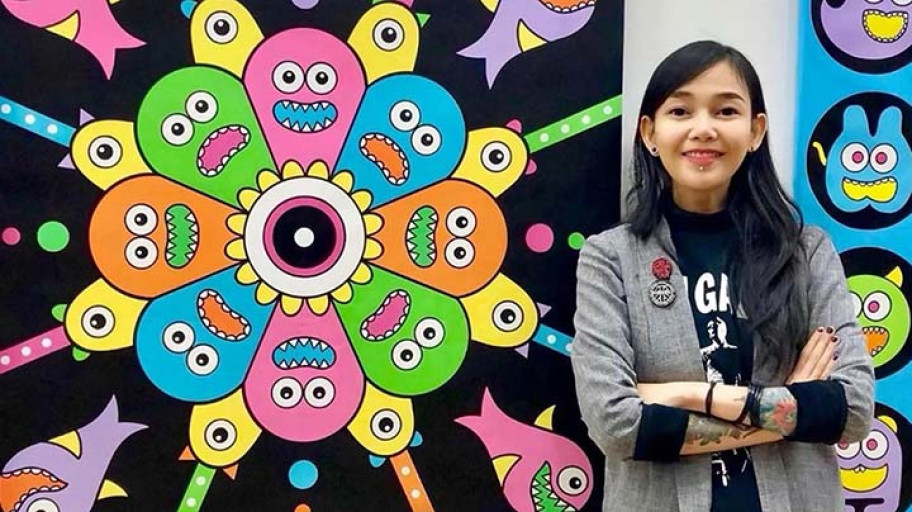 Profil dan Karya Hana Madness Lawan Bipolar Lewat Seni